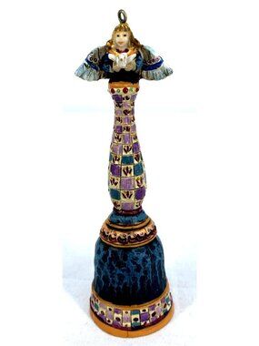 Jim Shore Heartwood Creek Angel Dove Bell Ornament 5"
